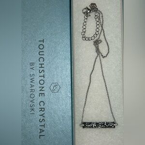 Touchstone Crystal Black Pipette Necklace